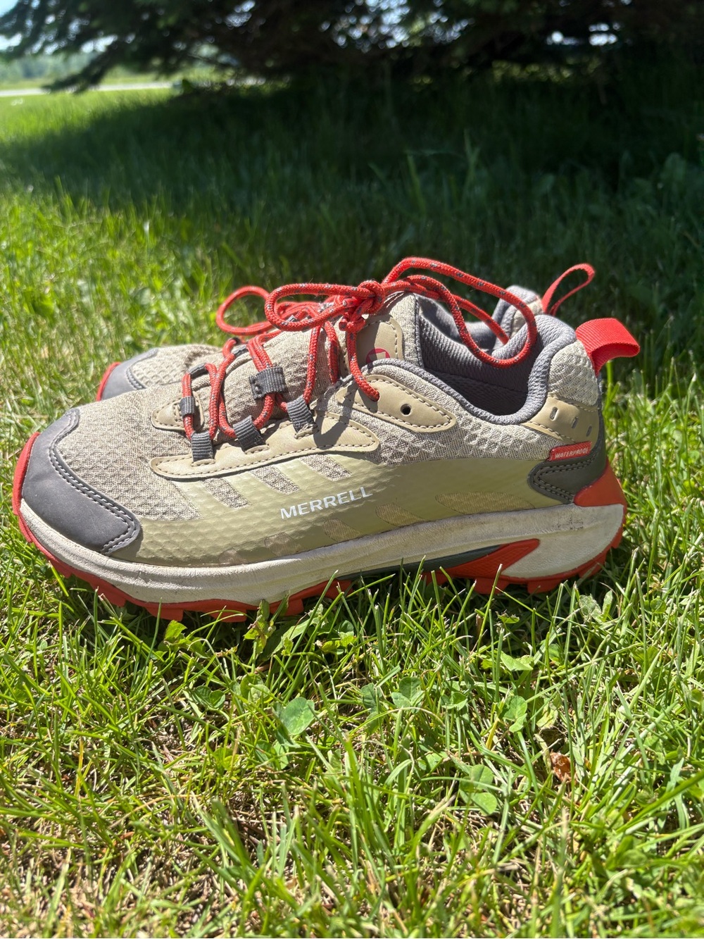 Merrell Kids' Moab Speed 2 Low Waterproof hiking shoe 5